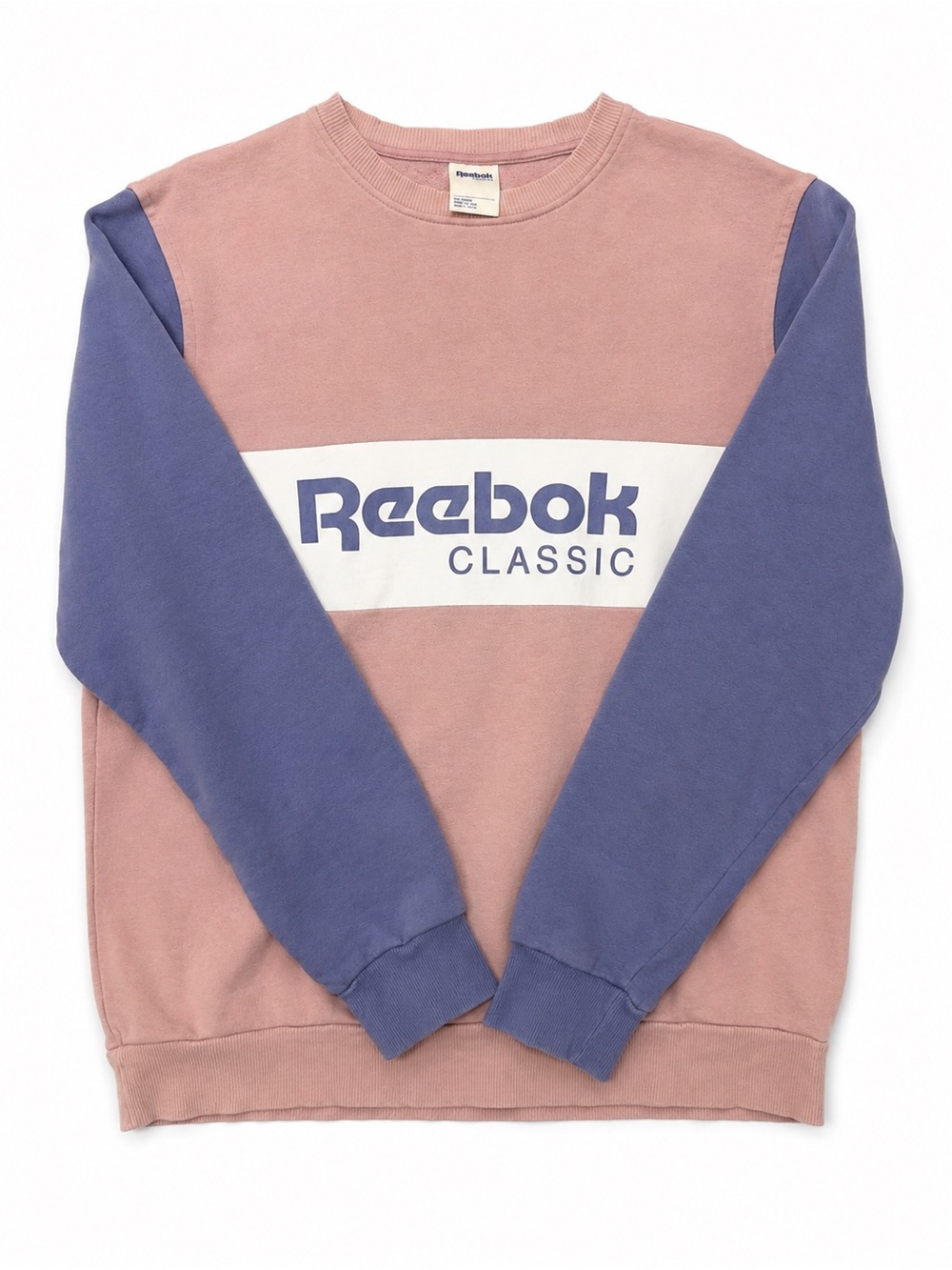 Reebok Classic Colorblock Crewneck Sweatshirt | Pink & Purple